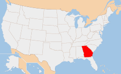 Georgia 地図
