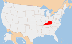 Kentucky 地図