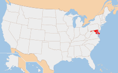 Maryland 地図