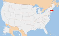 Massachusetts 地図