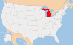 Michigan 地図