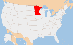 Minnesota 地図