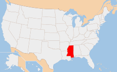 Mississippi 地図