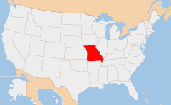 Missouri 地図