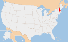 New Hampshire 地図