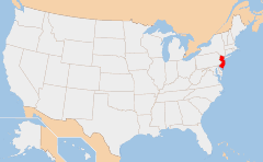 New Jersey 地図