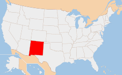 New Mexico 地図