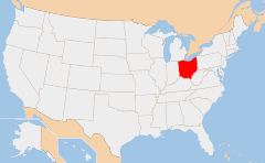 Ohio 地図