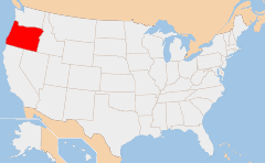 Oregon 地図