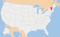 Vermont 地図
